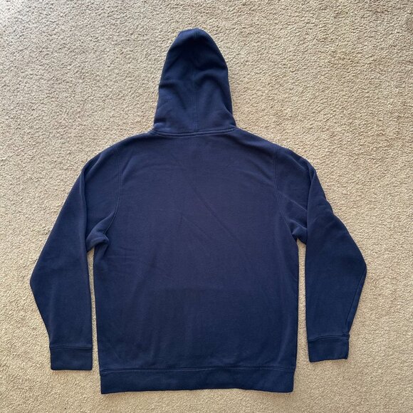 Under Armour Sweatshirt Mens Large Triton Athletics Blue Pullover Hoodie - Picture 2 of 10